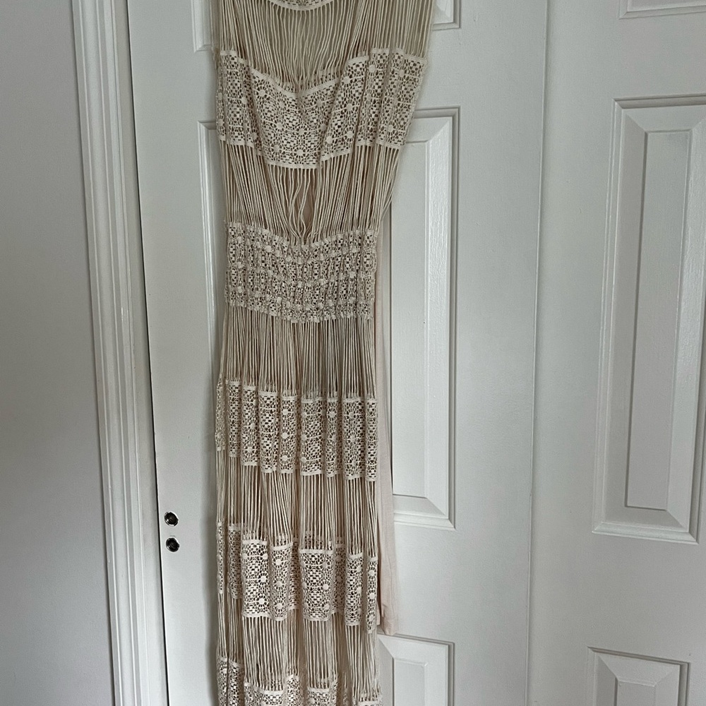Callahan Cream Sweetheart Maxi Gown